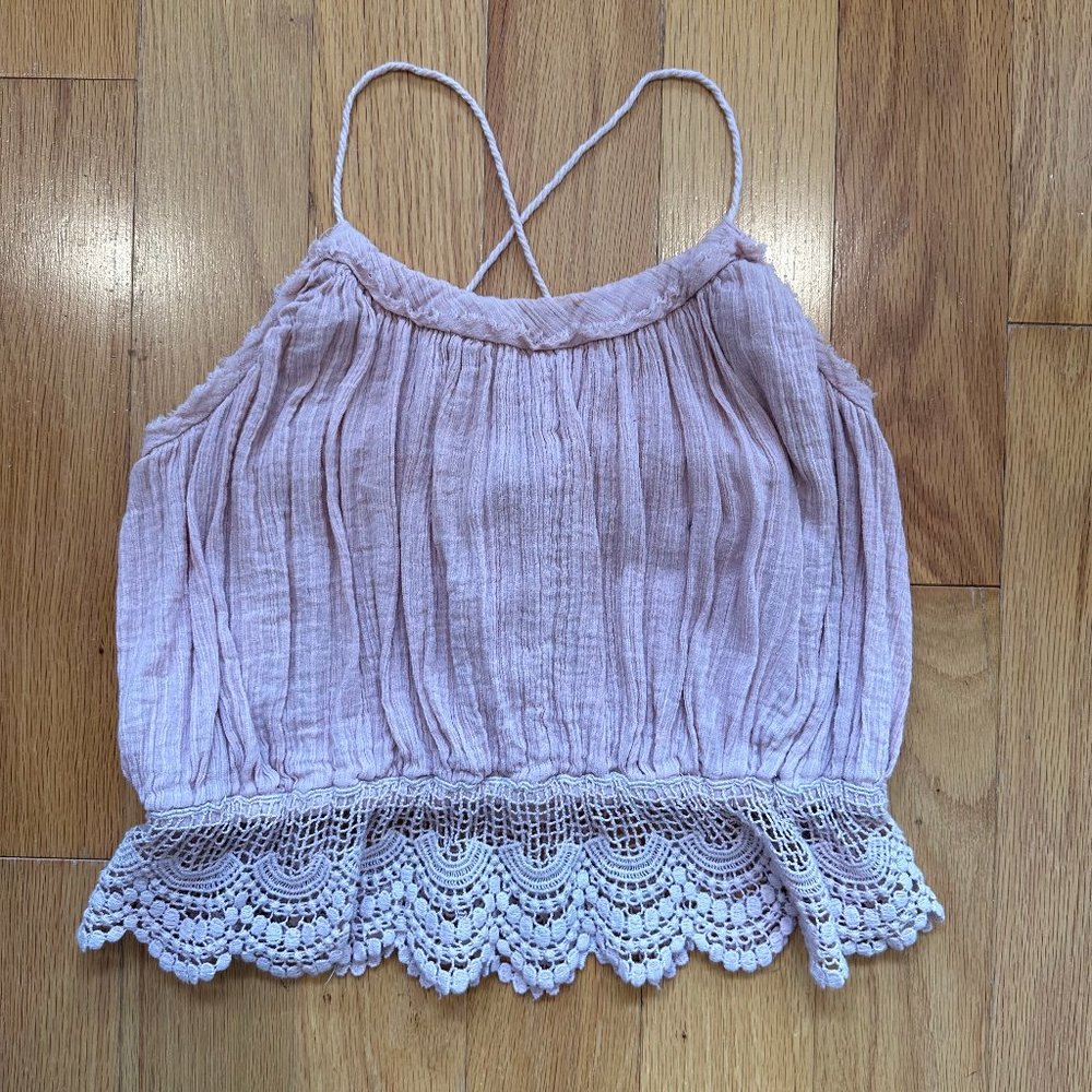 Free People Pink Top - Small